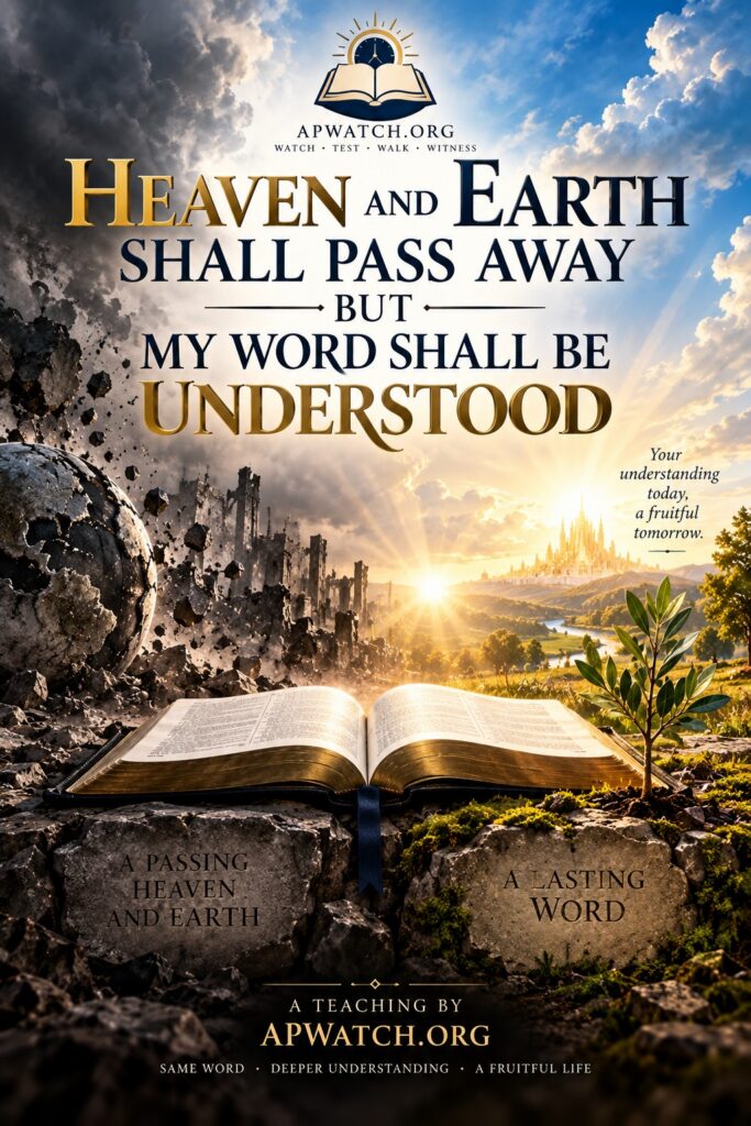 Heaven and Earth Shall Pass Away